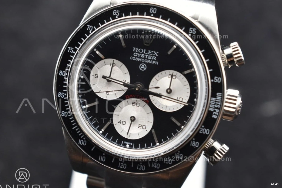 on Best Edition A7750 ADGF SS SS Bracelet Dial White Daytona Black 1122